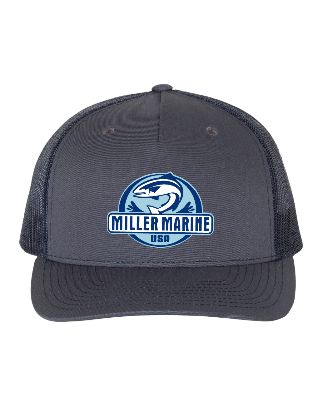 Charcoal Grey- Snapback Trucker