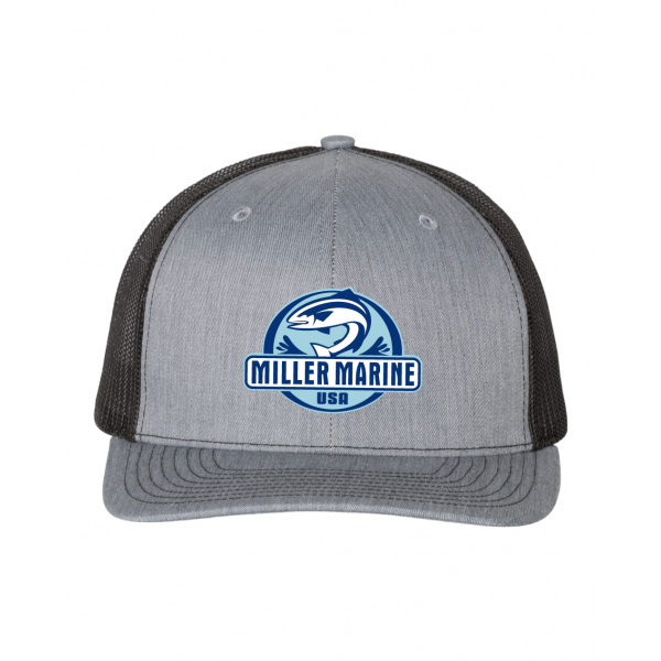 Heather Grey/Black- Snapback Trucker