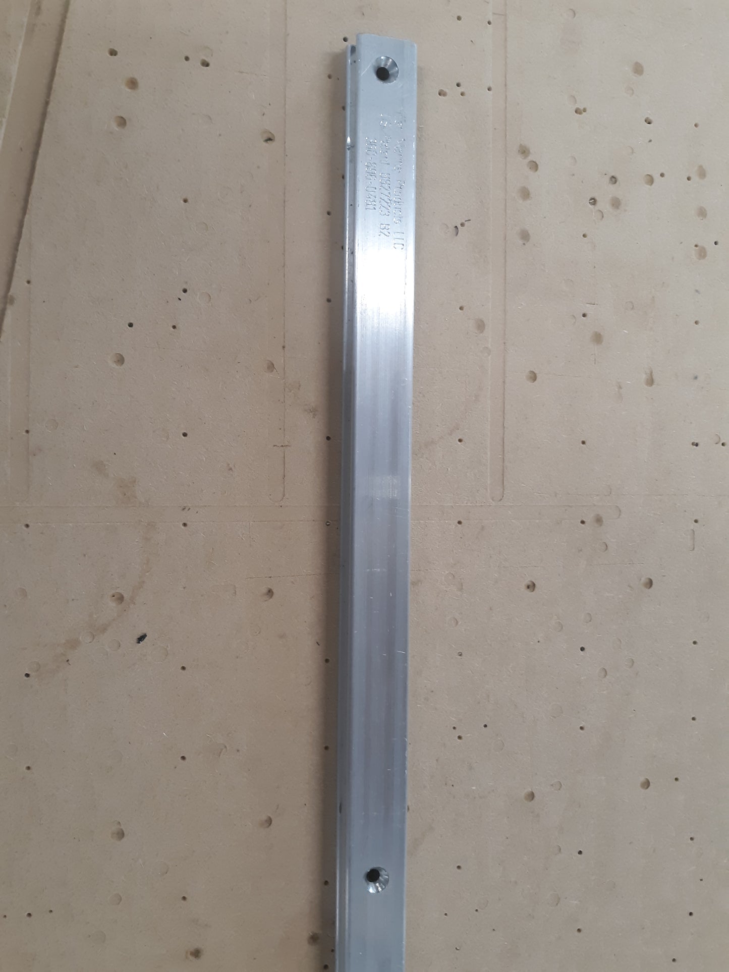 Sliding Rail Extrusion (Drilled) 1 Ft to 6 Ft